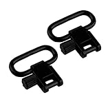 Sling Swivels (2-Pack), Size: 1.25 inch, Quick Clip Detach (QD) Mount for Gun, Rifle or Shotgun Sling Attachments, Black - Occult