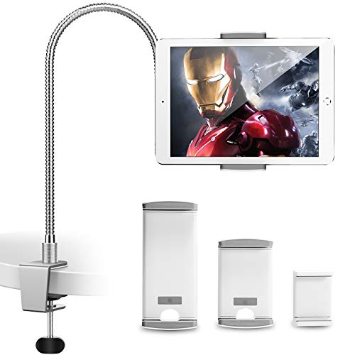 AboveTEK Gooseneck Tablet Holder, Aluminum iPad Stand Flexible Long Arm