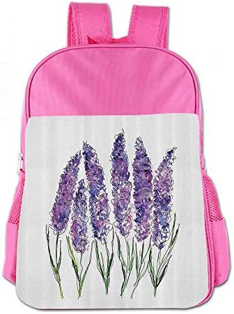 Students School Bag,Watercolor Flower Decor Collection,Kids School Backpack