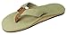Rainbow Sandals Men's Hemp Single Layer Wide Strap With Arch, Natural, Men's Large / 9.5-10.5 D(M) US