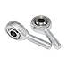 2Pcs Metal SA8 T/K Rotary Ball Male Ball Hole Diameter 8mm Thread Rod End Joint Bearing