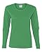 Gildan womens Heavy Cotton 5.3 oz. Missy Fit Long-Sleeve T-Shirt(G540L)-IRISH GREEN-S