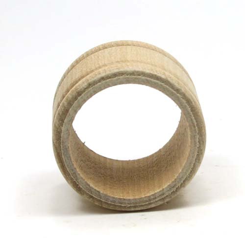 Mylittlewoodshop - Pkg of 12 - Napkin Ring Colonial - 1-3/4 in diameter unfinished wood(WW-NR0150-12)