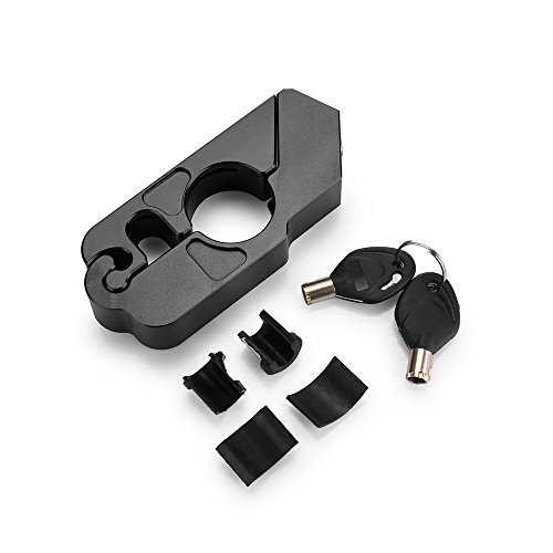 Soosee Motorcycle Lock - Universal  alloy CNC Motorcycle Handle Throttle Grip Security Lock with 2 Keys to Secure a Bike, Scooter, Moped or ATV in Under 5 Seconds - Thumbnail 2