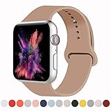 VATI Sport Band Compatible with Watch Band 38MM 40MM 42MM 44MM, Soft Silicone Sport Bands Replacement Strap Compatible with Watch Series 4, Series 3, Series 2, Series 1 S/M M/L