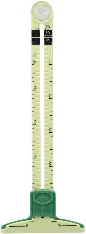 Yinew Sliding Measuring Sewing Tool 5 in 1 Sliding Gauge Measuring Ruler DIY Sewing Tool Multi-Function Sewing Measuring Craft Tool,Length and Width 17 * 6cm
