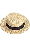 Forum Novelties Straw Skimmer Hat