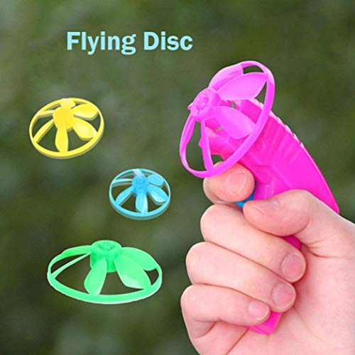Livoty Kids Flying Saucers Disc Flywheels Sporting Toys Children Sport Outdoor Activity (Random Color)