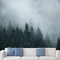 Wall Mural Beautiful Forest Removable Self-Adhesive Wallpaper Wall Decoration for Bedroom Living Room - 66x96 inches