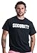 Ann Arbor T-shirt Co. Security | Event Safety Guard Two Side Print Black w/Tall Sizes Unisex T-Shirt-Adult, 2XL