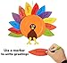 Turkey Craft Kits Thanksgiving & Autumn |Thankful Turkey Making Kit |DIY Festive Fall Thanksgiving Party Game |Door Hanging Ornament Decoration Supplies for Kids and Adults (5 Set Hanging)