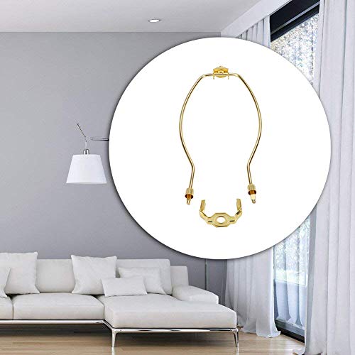 4 Pack 8 inch Lamp Harp Holder for Table and Floor Lamps (Gold)