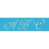 DecoArt 6-Inch-by-18-Inch Stencil Home Decor Series, 3-Inch Monogram Alphabet