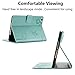 Mini 2 3 Case-LittleMax Smart Embossed PU Leather Flower Cards Holder Case Stand Cover with Auto Wake / Sleep for Apple iPad Mini 3 / 2 / 1 [Free Stylus Pen]-#1-Mint Butterfly