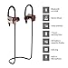 Mailiya Wireless Bluetooth Sport Headphones Wood Grain Stable Fit In Ear Earbuds Noise Isolation Stereo Earphones 7-Hour Working Time with Mic Sweatproof Ear-Hook Headset for Running Workout Gym…