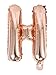 LANGXUN Foil Happy Birthday Balloons Banner for Birthday Party Supplies and Birthday Decorations (Rose Gold)