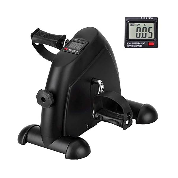 Mini-Exercise-Bike-Pedal-Exerciser-Arm-and-Leg-Cycle-Exercise-Bike-Adjustable-Resistance-with-LCD-Display-Black Mini Exercise Bike Pedal Exerciser Arm and Leg Cycle Exercise Bike Adjustable Resistance with LCD Display