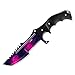 CIMA Huntsman CS:GO Knife, Multi-Color Full Tang Fixed Blade Tactical Knife, 10.8 in (Doppler)