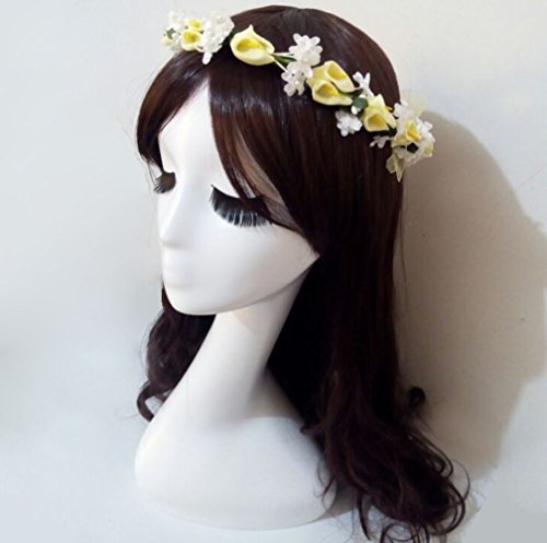 Diy Festival Pe Foam Calla Lily Bridesmaid Flower Girl Hair Piece