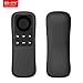Fire TV Stick Remote Case SIKAI Silicone Protective Cover For Fire TV Stick Basic Edition Remote Anti-Slip Shockproof Washable Anti-Lost with Hand Strap (Black)
