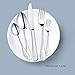 ENLOY 20 Pieces Flatware Set, 18/0 Stainless Steel Utensils, Service for 4, Heavy Duty Silverware Gift, Heavyweight Cutlery, Dishwasher Safe, Mirror Polished Dinner Knife, Fork, Spoon for Restaurant