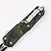 OTF Safety Knife Double Action Dual Edge Black Military Camo Style
