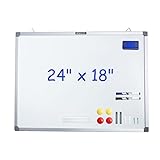 M&G White Board Dry Erase Board 24" x 18" Magnetic