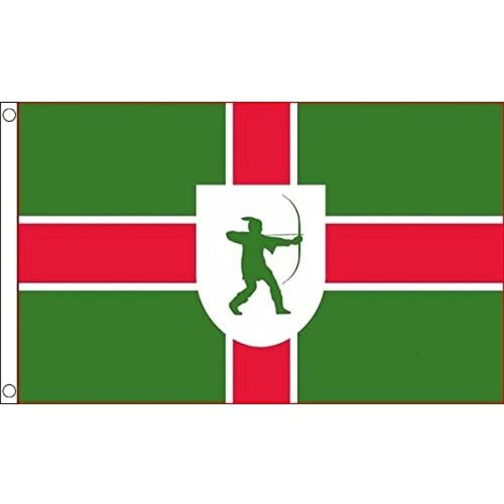 AZ FLAG - Nottinghamshire New County Flag - 3x5 Ft - 100D Polyester County Of Notts. - England Banner with Two Metal Grommets - Fade Resistant - Vivid Colors - 3' x 5' Feet - 150x90 Cm
