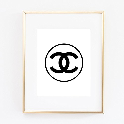 Logo Poster, Print Wall Art Prada Marfa distance like Gossip Girl Fashion Color Black and White poster 0540