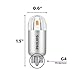 Philips LED T5 Capsule Non-Dimmable Accent Light Bulb: 120-Lumen, 3000-Kelvin, 1.2-Watt (7-Watt Equivalent), Wedgebase, Bright White, 12-Pack
