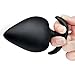 Anal Plug Silicone Butt Plug,Riodong Anal Sex Toys in Black (Three-piece Suit)