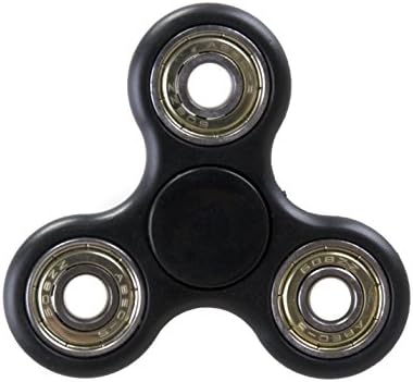 Tri Fidget Hand Spinner Black- Relieve ADHD Anxiety, Reduce Stress &amp; Help Focus