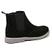 Alpine Swiss Mens Chelsea Boots Genuine Suede Dress Ankle Boots Wingtip Shoes Black 10 M US