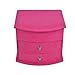 Hot Pink Three-Layer Lint Jewelry Box with Drawers