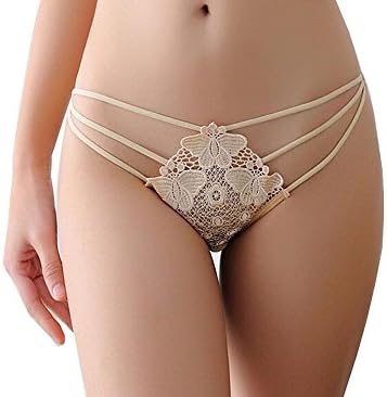 Sex high quality Lace Sexy Women Cozy Transparent Hollow Low Waist Design Female G-Strings Thongs Underwear Briefs 265 (skin-color)