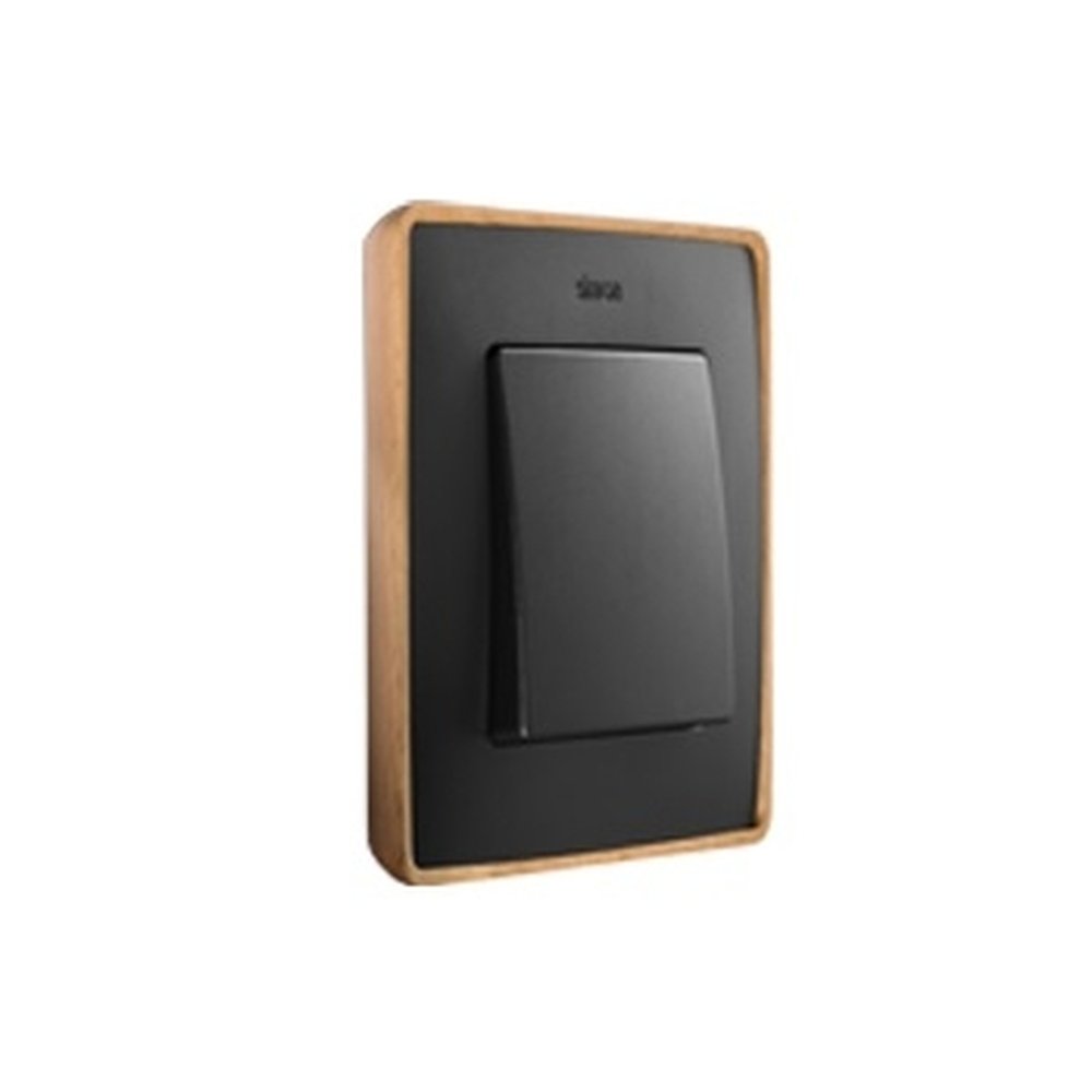 Simon 8201630 – 271 – Frame 3 Elem. Graphite Base Wood (Beech 100% PEFC Certified)