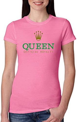 Queen | Rolex Logo Parody Official Royalty | Womens His and Her/Couples Junior Fit Tee