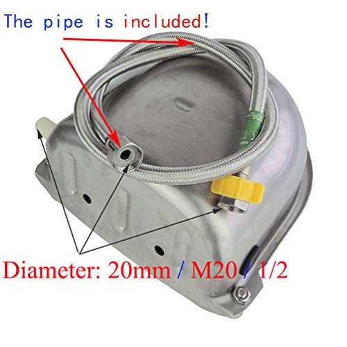 Lucky Farm Automatic Water Feeder Trough Bowl with Pipe for Cattle Horse Goat Sheep Dog Animals Stainless Pet Livestock Tool - Thumbnail 2