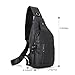 Full Grain Leather Crossbody Sling Bag Anti Theft Chest Backpack Outdoor Travel Hiking Sports Daypacks