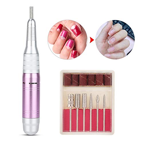 30000RPM Nail Drill, Replacement Handle Handpiece for Electric Nail Polishing Machine 100-240V (02)