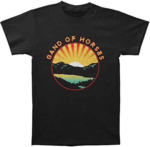 Band Of Horses Men's Lakefront Slim Fit T-shirt Large Black