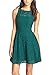 Nemidor Women's Sleeveless Fit and Flare Full Lace Cocktail Dress