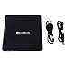 GlowGeek Electronics USB 3.0 Portable CD DVD Rewriter External Drive with M-DISC Support for PC and Mac (Black)