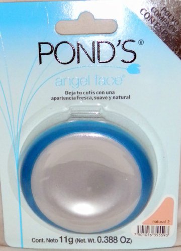 Pond's Angel Face Natural 2 Pressed Powder W/mirror 11g New Sealed