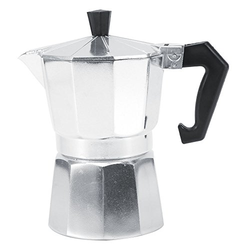 fosa 3/6/9/12 Cups Aluminum Italian Type Moka Pot Espresso Coffee Maker Stove for Office, Home, Restaurant, Cafe Use (150ML 3cups)