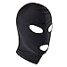 TiaoBug Unisex Blindfold Mask Spandex Eye Face Open Mouth Hood Head Bondage Mask Open Eye Open Mouth One Size