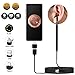Ear Otoscope, USB Ear Cleaning Endoscope CAFELE Digital Ear Scope Inspection Camera with 6 Adjustable LEDs for Micro USB & USB-C Android Devices, Windows & PC Computer