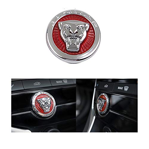 KMT Modified Car Engine Start Stop Decoration Trim Cover Emblem Sticker Protector Fit Jaguar XFL XJL F-PACE XE F-Type Chromed (Engine Start Stop Trim)