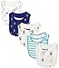 Rosie Pope Baby Boys' 5-Pack Ahoy Captain Handsome Bibs
