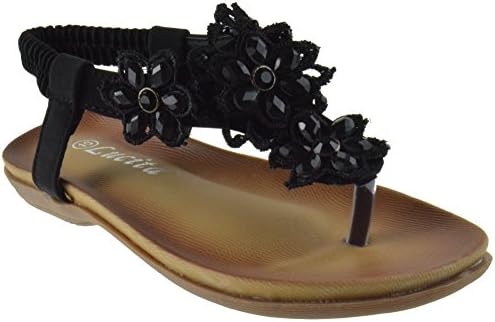 Lucita Crab Crab-1825Km Little Girls Gladiator Rhinestone Comfort Flat Sandals